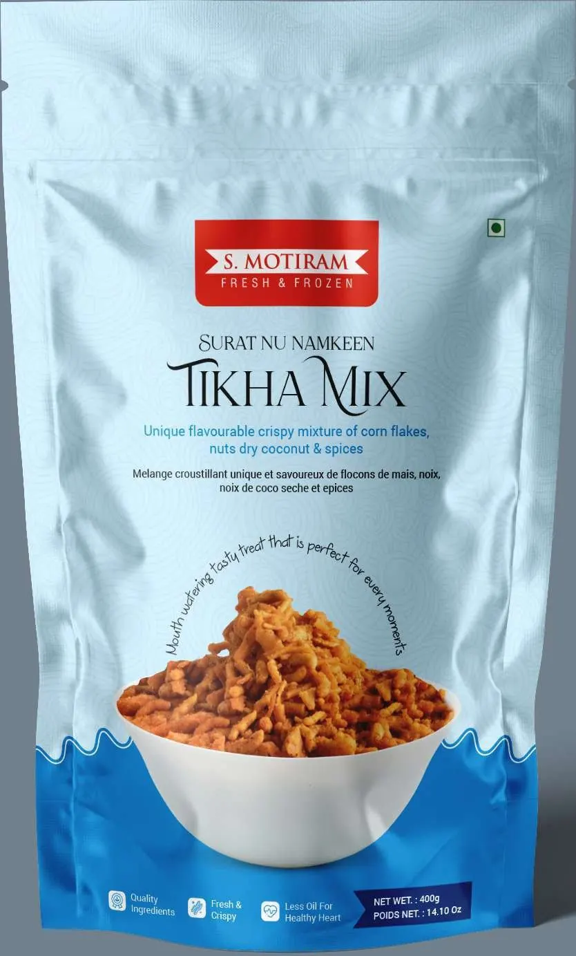 S Motiram: packaging by Moon Ads