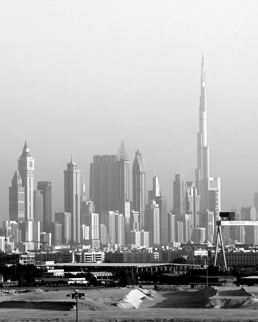 Dubai skyline with the Burj Khalifa