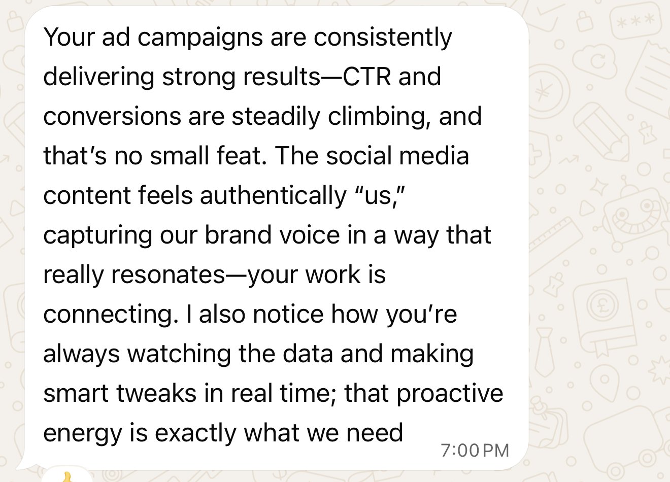 Anupam Prakash · client message