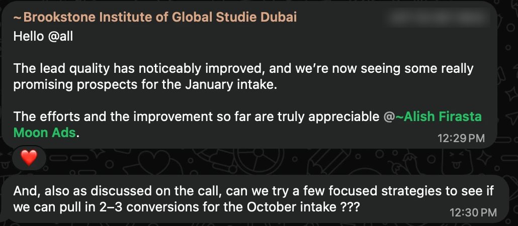Brookstone Institute · client message
